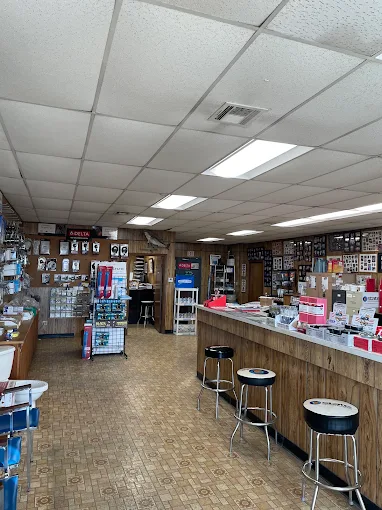 Inside the Big Red Supply showroom and counter